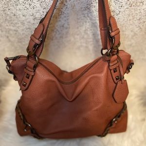 Beautiful handbag with button details